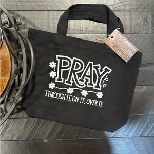 Black Canvas Tote Bag